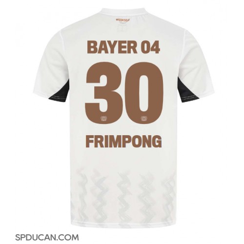 Muški Nogometni Dres Bayer Leverkusen Jeremie Frimpong #30 Gostujuci 2024-25 Kratak Rukav